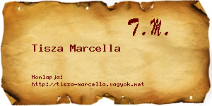 Tisza Marcella névjegykártya